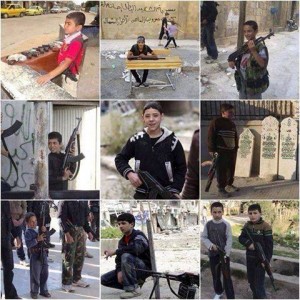 I bambini soldato che combattono in Siria