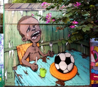 Murales protesta Mondiali Brasile Ito