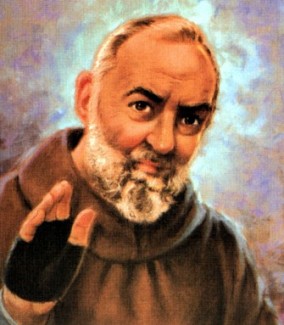 Padre Pio affresco