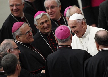 Vaticano, Papa Francesco incontra seminaristi e novizi
