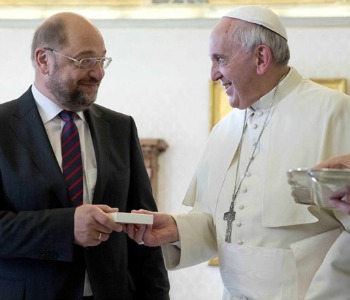 Martin Schulz dal Papa: Francesco, punto di riferimento anche per i non cattolici