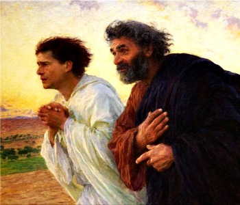 L’altro discepolo corse più veloce di Pietro e giunse per primo al sepolcro. (Gv 20,2-8)