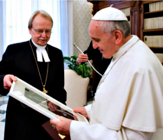 Papa Francesco: cattolici e luterani mostrino misericordia di Dio