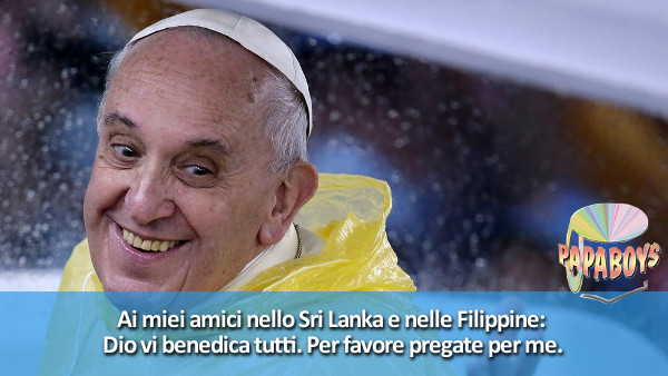 Tweet di Papa Francesco @pontifex_it: Dio vi benedica tutti. Per favore pregate per me.