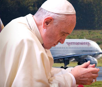 Il Papa prega per le vittime del disastro aereo in Francia, no sopravvissuti