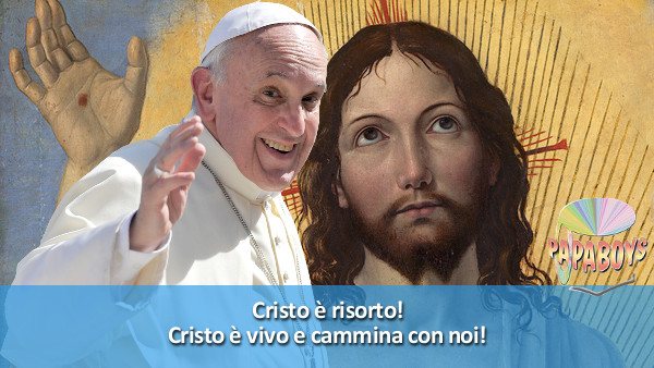 Tweet di Papa Francesco: Cristo è risorto! Cristo è vivo e cammina con noi! 