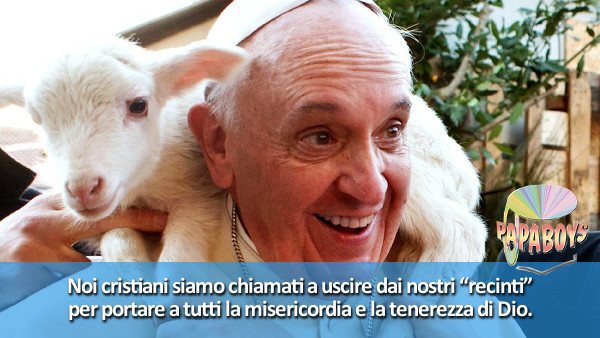 Tweet di Papa Francesco: uscire dai nostri recinti per portare a tutti la misericordia di Dio.