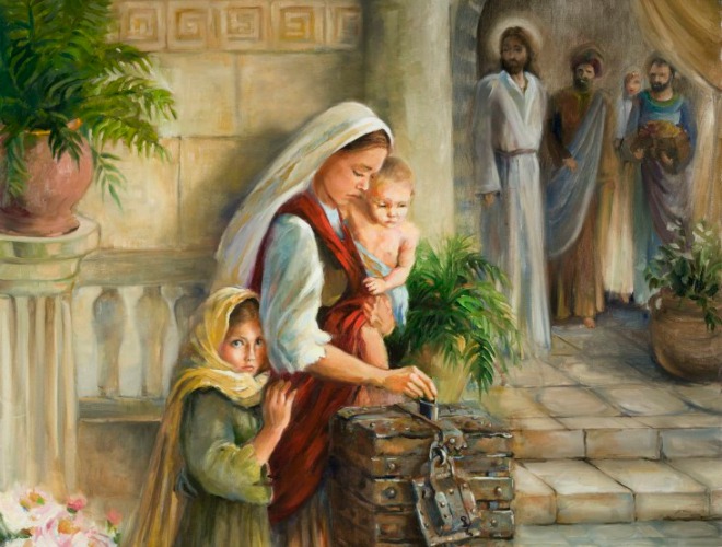 #Vangelo: Questa vedova, così povera, ha gettato nel tesoro più di tutti gli altri.