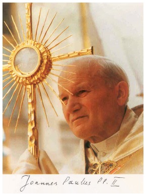 Il racconto del Corpus Domini 2004. Giovanni Paolo II : Lì c’è Gesù… per favore!