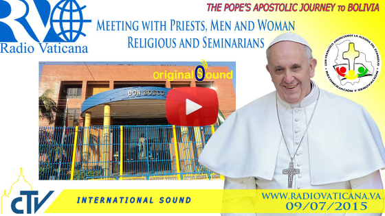 Incontro con i Sacerdoti, Religiosi, Religiose e Seminaristi nella scuola Don Bosco