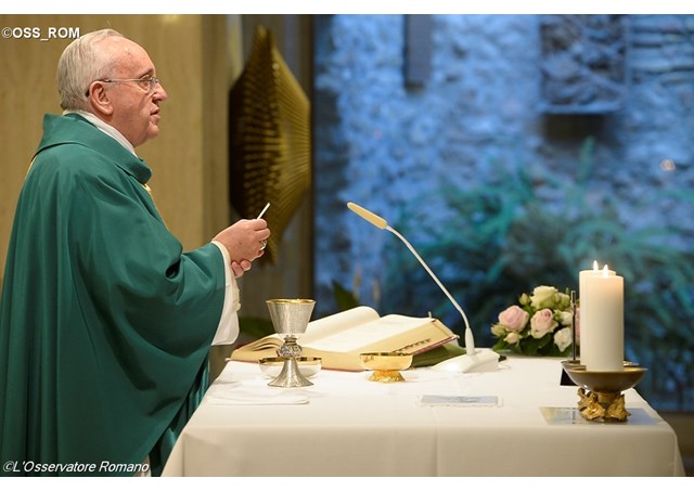 Papa Francesco: il conforto viene da Gesù, non dalle chiacchiere...