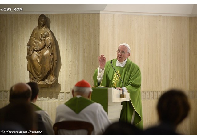 Papa Francesco: Nella Chiesa c’è una malattia: quella di seminare divisione e zizzania.