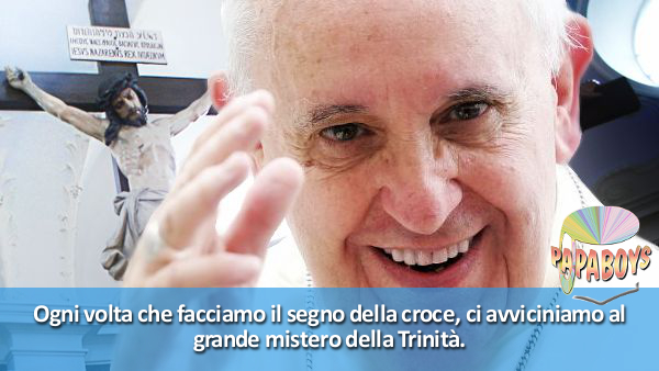 Tweet di Papa Francesco: Ogni volta che facciamo il segno della croce...