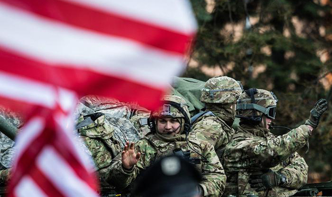 US army convoy Dragoon Ride in Czech Republic