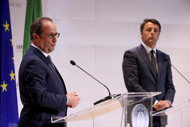 Expo 2015: Hollande and Renzi
