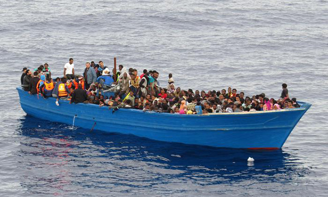 Royal Navy HMS Enterprise and HMS Richmond rescue over 540 migrants