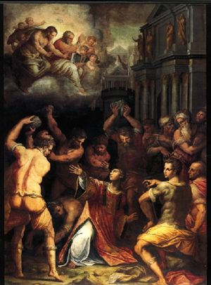 Martirio di Santo Stefano, dipinto di Pietro da Cortona (1660, attualmente conservato all'Ermitage)