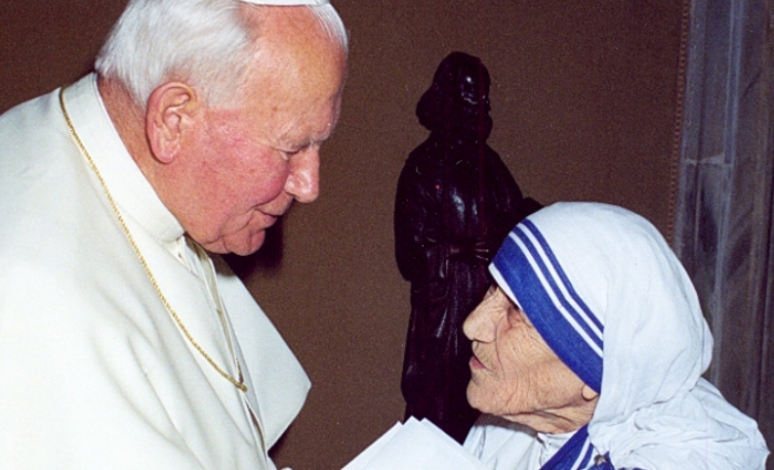 Giovanni Paolo II baciò Madre Teresa e con lei, tutti i moribondi di Calcutta!