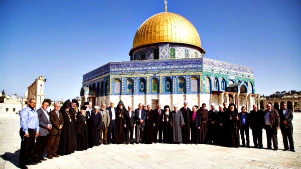 Capi Chiese di Gerusalemme visitano la Spianata delle Moschee