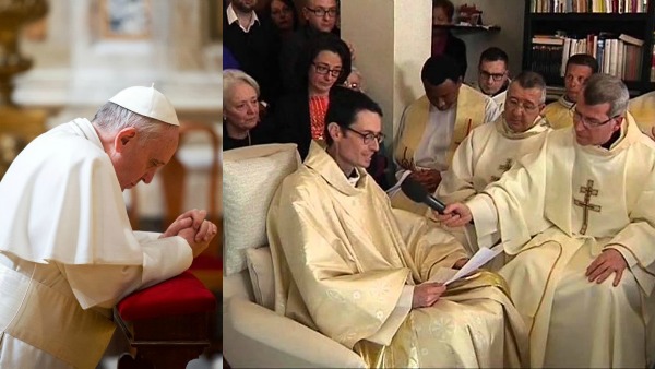 Salvatore Mellone, malato terminale, viene ordinato sacerdote e bendice Papa Francesco