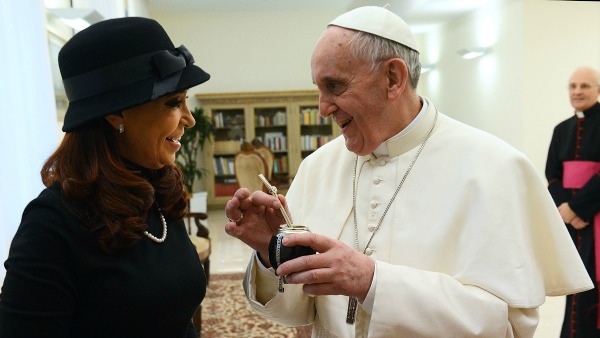 Papa Francesco riceve la presidente dell'Argentina Kirchner