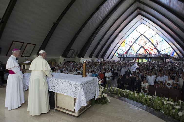 Il Papa nel Santuario della Divina Misericordia di Guayaquil
