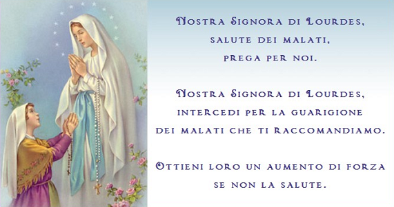 Preghiera Per Chiedere Aiuto Alla Madonna Di Lourdes Nel Giorno Di Santa Bernadetta