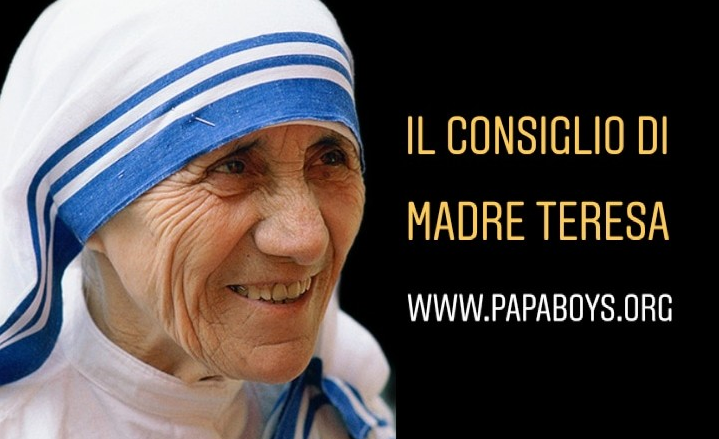 Le Perle Della Santa Il Consiglio Di Oggi Di Madre Teresa 13 Febbraio 19 Papaboys 3 0