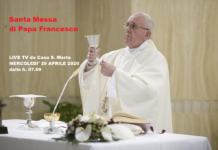 Santa Messa di Papa Francesco LIVE TV da Casa S. Marta. MERCOLEDI' 29 APRILE 2020 h. 07.00