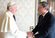 Papa Francesco e Mario Draghi
