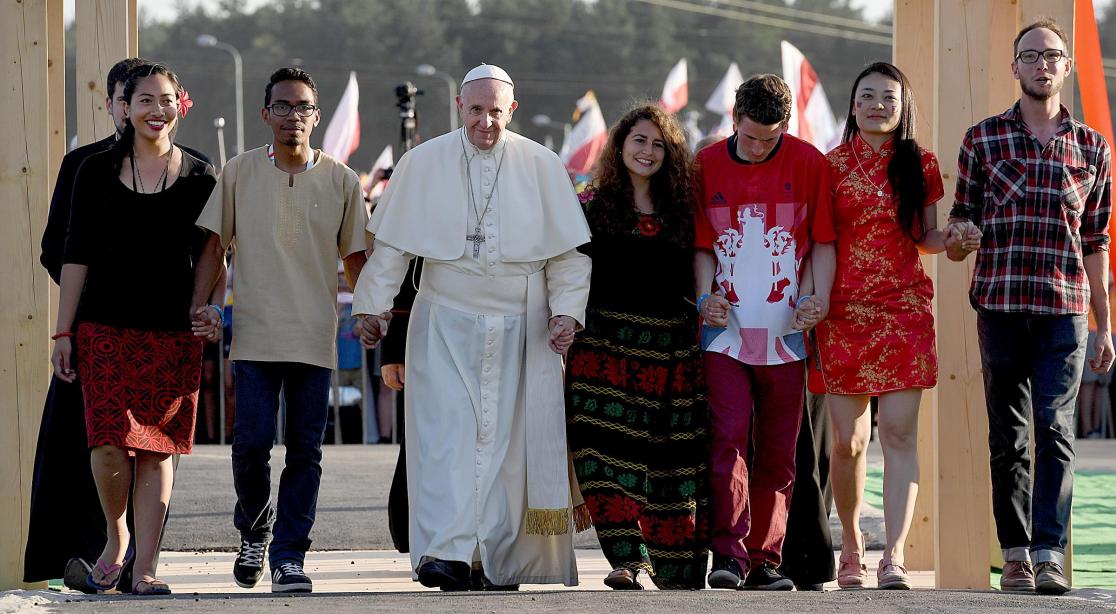 Papa Francesco e i giovani alla Gmg 2016