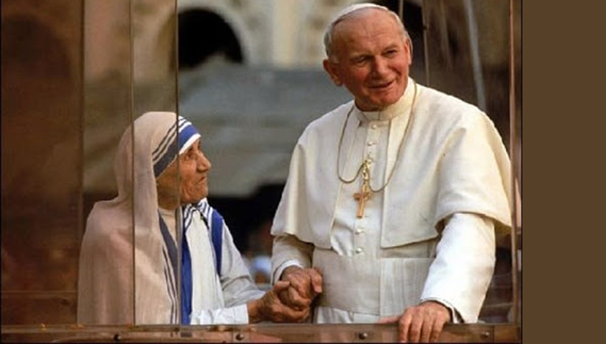 Giovanni Paolo II e Madre Teresa