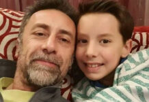 Claudio Baima Poma e suo figlio