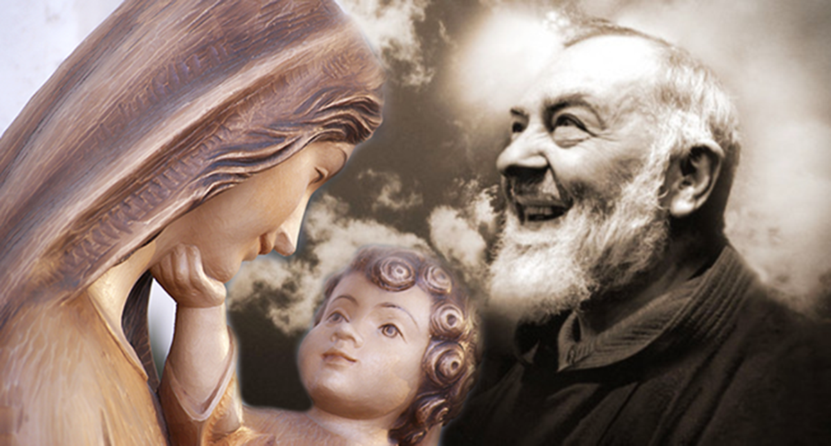 Padre Pio e l'aiuto della Vergine Maria
