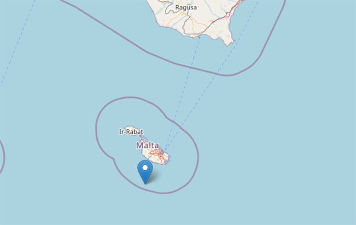 Terremoto nel Canale di Sicilia