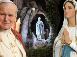 Giovanni Paolo II e la Madonna di Lourdes