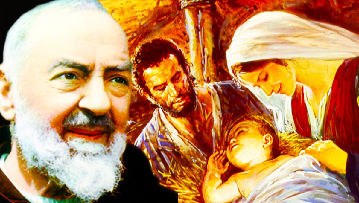 Padre Pio ci guida verso la Grotta di Betlemme