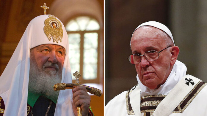 Papa Francesco con il Patriarca ortodosso di Mosca Kirill