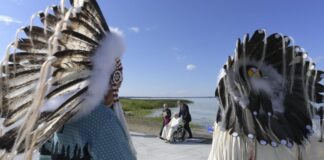 I leader indigeni insieme al Papa nel pellegrinaggio al Lac Ste. Anne