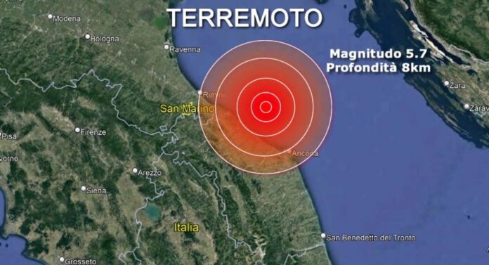 Terremoto con una forte scossa nel centro Italia