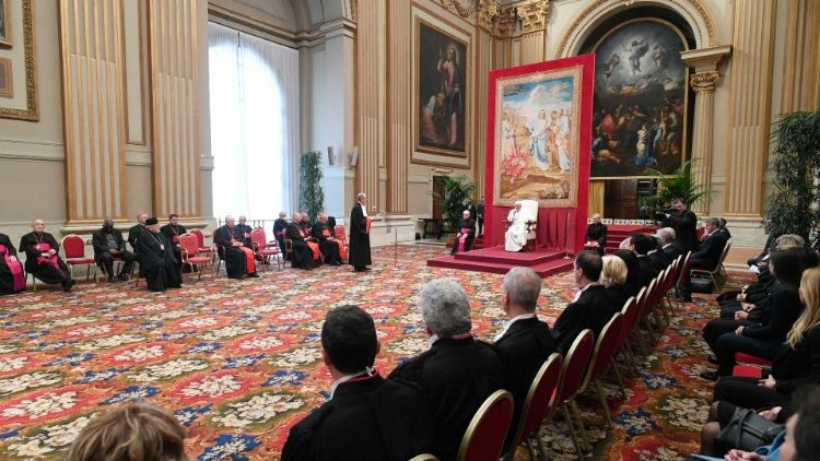 Il Papa in occasione dell’inaugurazione dell’anno giudiziario 